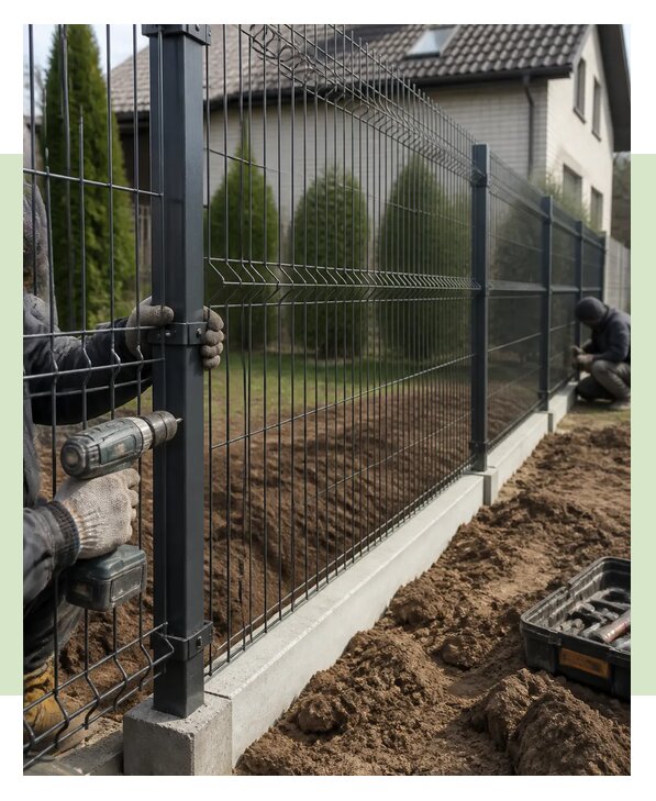 Профессиональная установка 3Д забора под ключ в Благовещенске